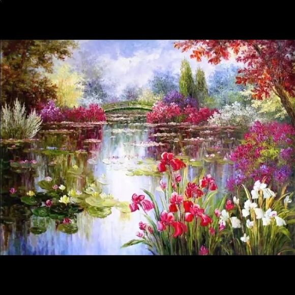 DISTANT BRIDGE Diamond Painting - Picture 1 of 9